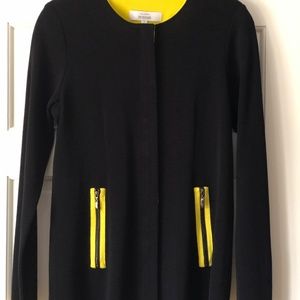 MISOOK BLACK JACKET WITH YELLOW ACCENT SMALL